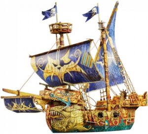 3D пъзел UMBUM от 91 части - Пиратски кораб