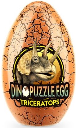 3D Пъзел в метална кутия Cubic Fun от 63 части - Трицератопс