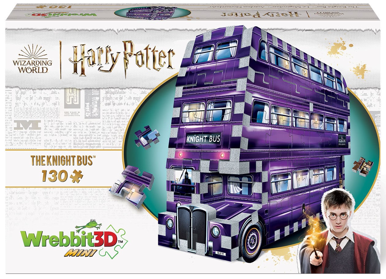 3D пъзел Wrebbit от 130 части - Вълшебен автобус, Хари Потър