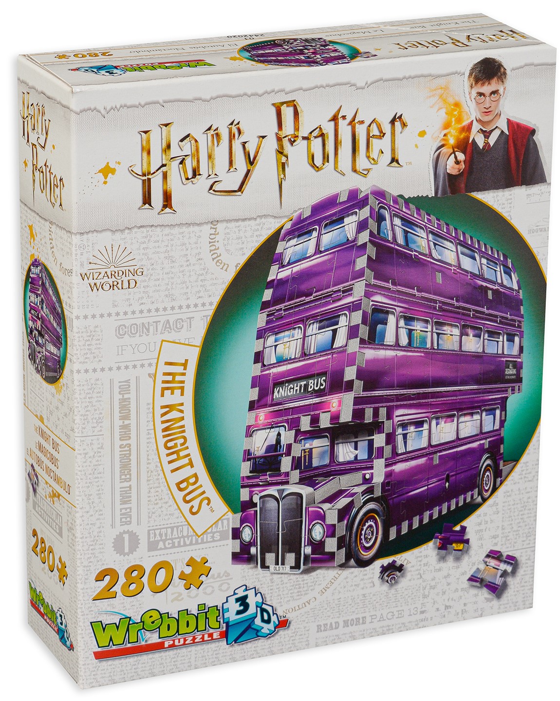 3D Пъзел Wrebbit от 280 части - Вълшебният автобус