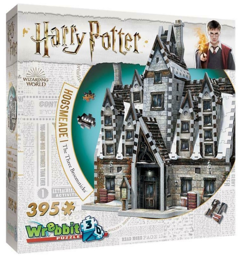 3D Пъзел Wrebbit от 395 части - Хари Потър, Хогсмейд