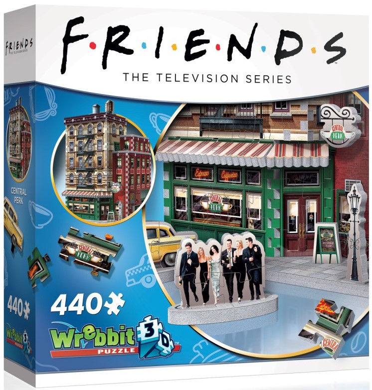 3D пъзел Wrebbit от 440 части - Приятели, Сентръл Парк