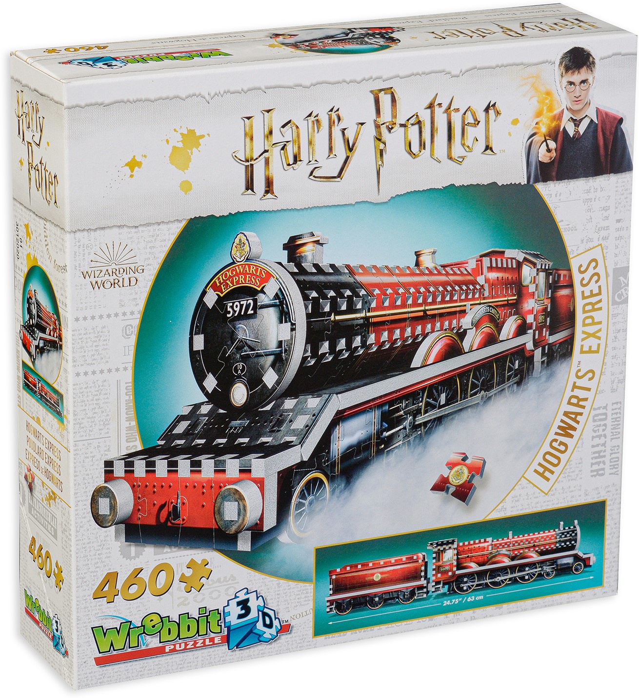 3D Пъзел Wrebbit от 460 части - Хогуортс експрес