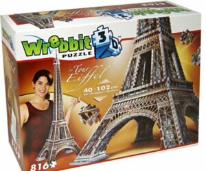 3D пъзел Wrebbit от 816 части - Айфеловата кула