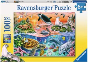Пъзел Ravensburger от 100 XXL части - Под водата