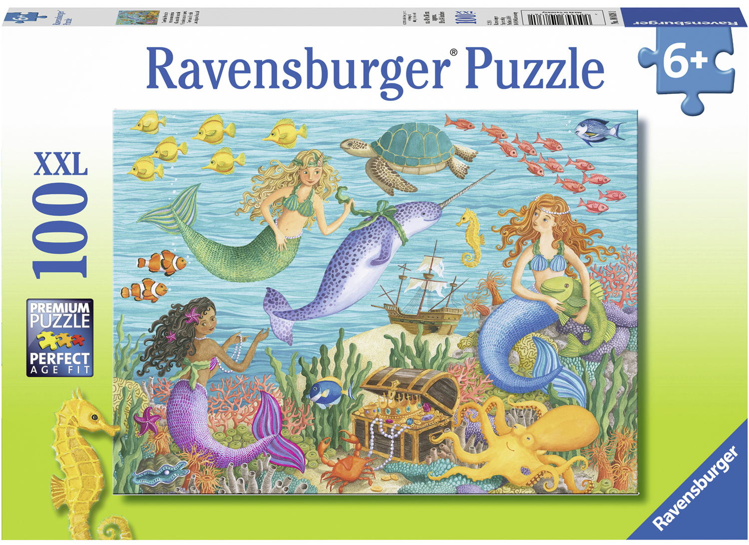 Пъзел Ravensburger от 100 XXL части - Приятелите на нарвала