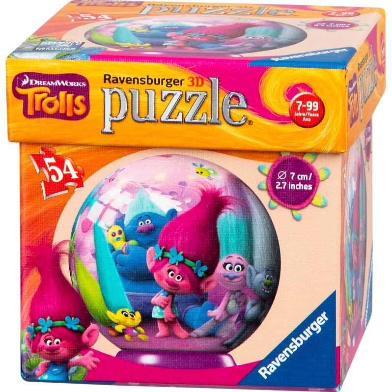 3D Пъзел Ravensburger от 54 части - Тролчетата