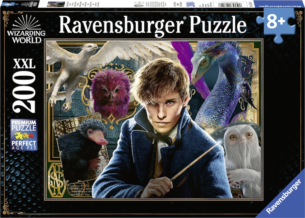 Пъзел Ravensburger от 200 XXL части - Фантастичните животни на Скамандър