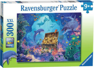 Пъзел Ravensburger от 300 XXL части - Съкровище в океана