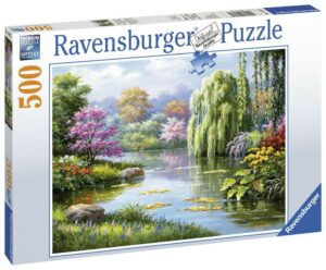 Пъзел Ravensburger от 500 части - Романтична гледка към езерото, Ким Сънг