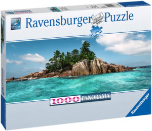 Панорамен пъзел Ravensburger от 1000 части - Частен остров в Сейнт Пиер