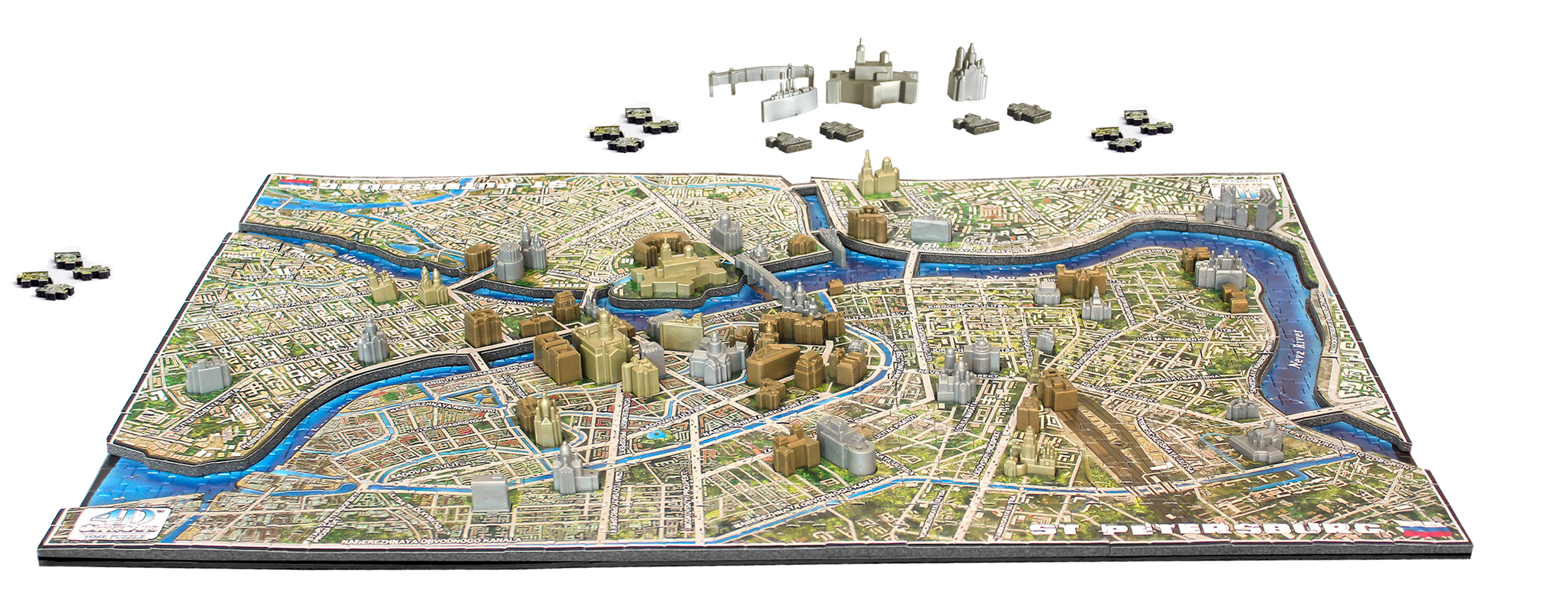Санкт Петербург, Русия - 4D Пъзел Cityscape