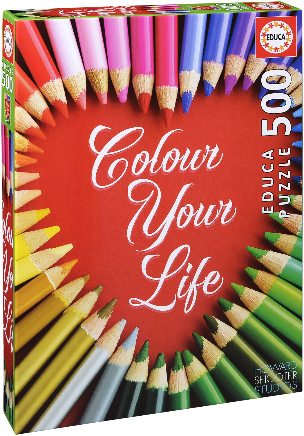 Пъзел Educa от 500 части - Оцвети живота си