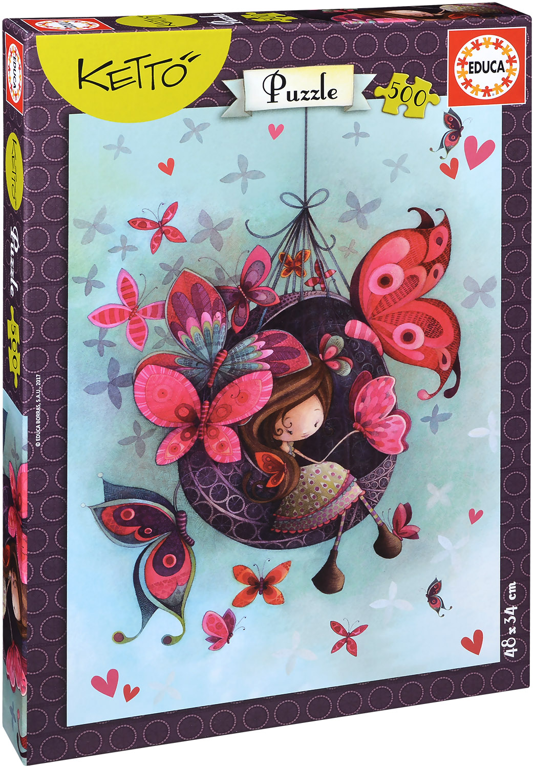 Пъзел Educa от 500 части - Фани, Ketto