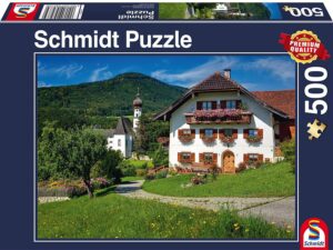Пъзел Schmidt от 500 части - Ваканция в манастир в Бавария