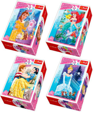 Мини пъзел Trefl от 54 части - Дисни принцеси, асортимент