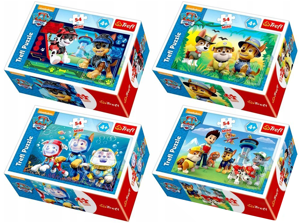 Мини пъзел Trefl от 54 части - Кучешка мисия, Paw Patrol, асортимент
