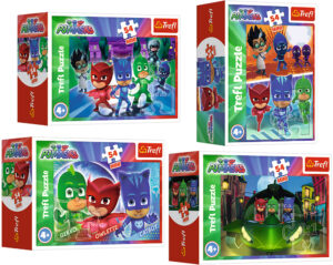 Мини пъзел Trefl от 54 части - Приключенията на PJ Masks, асортимент