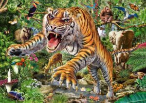 Пъзел Schmidt от 500 части - Атаката на тигъра