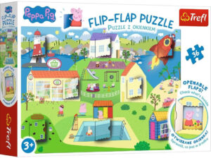 Пъзел с прозорчета Trefl от 36 части - Светът на Прасенцето Пепа