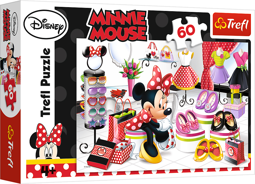 Пъзел Trefl от 60 части - Мини Маус на пазар