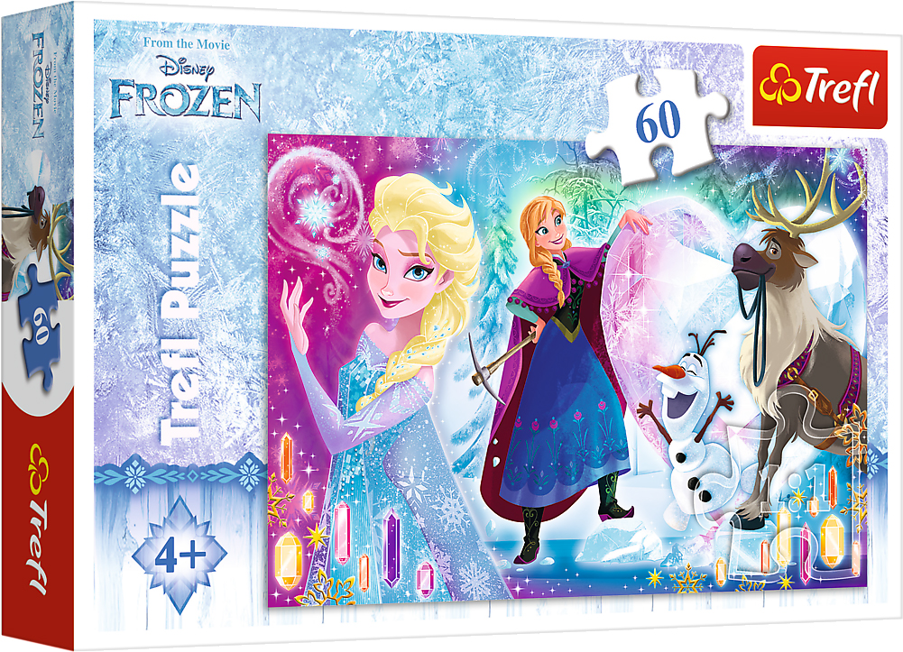Пъзел Trefl от 60 части - Замръзналото кралство, Изненада за Елза