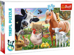 Пъзел Trefl от 60 части - Веселата ферма
