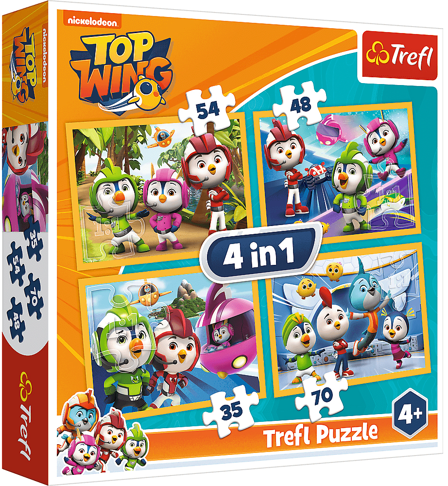 Пъзел Trefl 4 в 1 - Топ Кадети