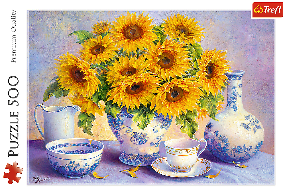 Пъзел Trefl от 500 части - Слънчогледи