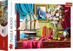 Пъзел Trefl от 4000 части - Бюрото на пътешественика