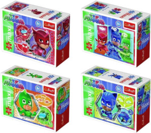 Мини пъзел Trefl от 20 макси части - PJ Masks и техните превозни средства, асортимент