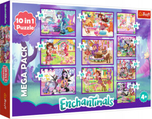 Пъзел Trefl 10 в 1 - Enchantimals