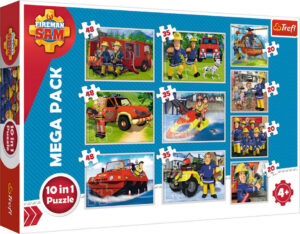 Пъзел Trefl 10 в 1 - Спасителният отряд на Сам