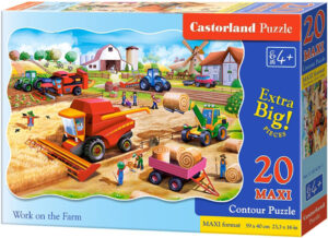 Пъзел Castorland от 20 XXL части - Работа във фермата