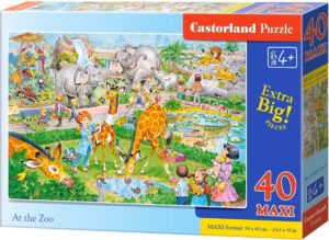 Пъзел Castorland от 40 XXL части - В зоологическата градина