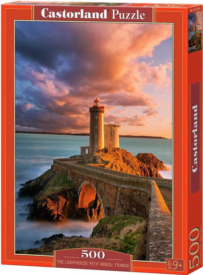 Пъзел Castorland от 500 части - Фара Пети Мину, Франция