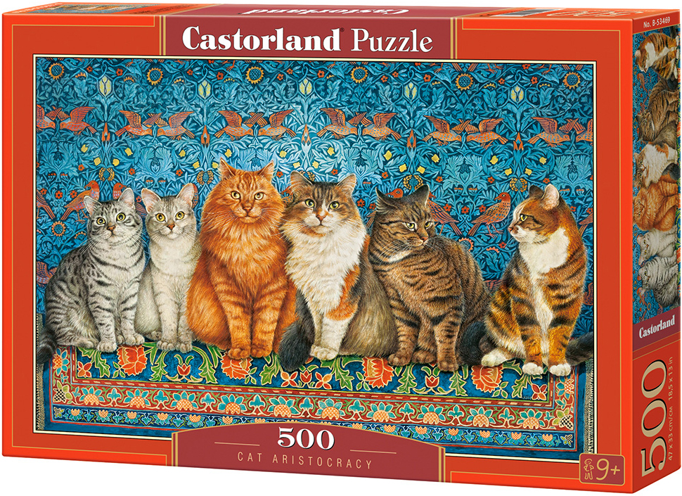 Пъзел Castorland от 500 части - Котешка аристокрация