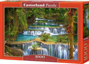 Пъзел Castorland от 1000 части - Каскада от водопади, Адам Гибс