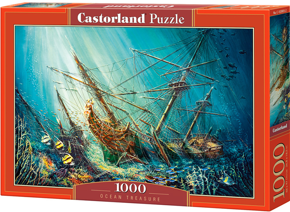 Пъзел Castorland от 1000 части - Съкровище в океана