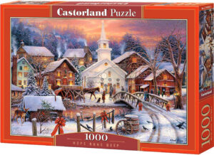 Пъзел Castorland от 1000 части - Надежда по Коледа, Чък Пинсън