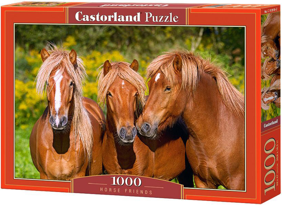Пъзел Castorland от 1000 части - Коне приятели