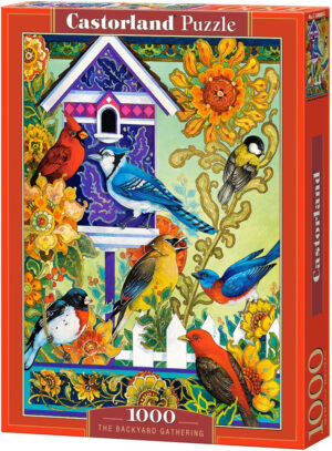 Пъзел Castorland от 1000 части - Събрание в задния двор, Дейвид Галчът