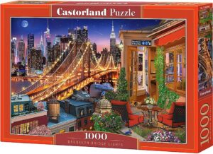 Пъзел Castorland от 1000 части - Светлините на Бруклинския мост