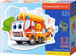 Пъзел Castorland от 12 XXL части - Пожарен камион