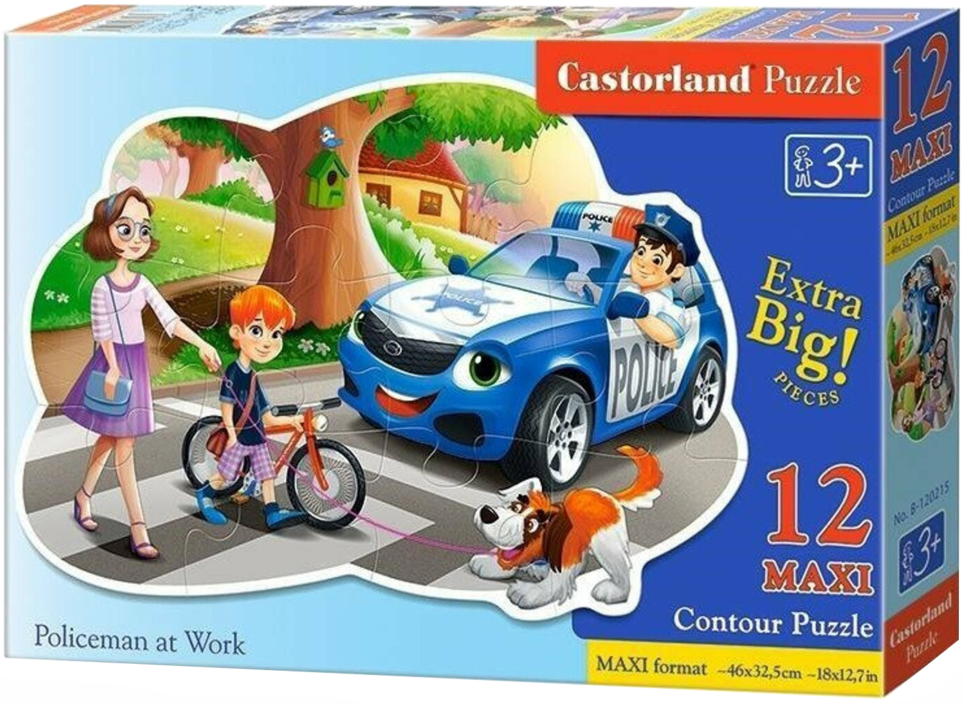 Пъзел Castorland от 12 XXL части - Полицай на работа