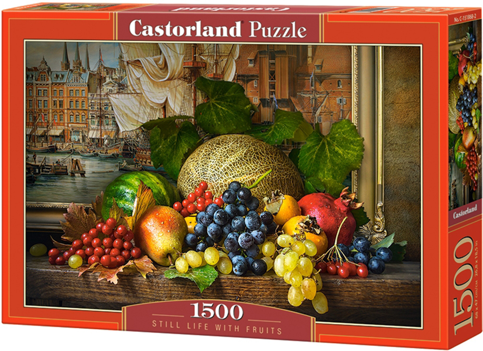 Пъзел Castorland от 1500 части - Натюрморт с плодове
