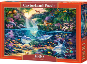 Пъзел Castorland от 1500 части - Рай в Джунглата