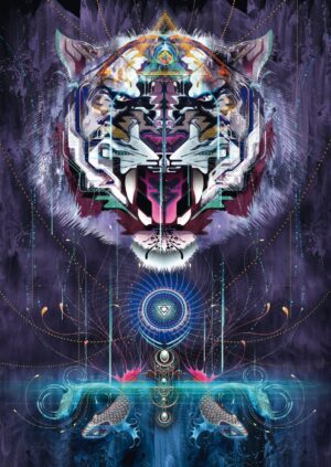 Пъзел Schmidt от 1000 части - Ръмжащ тигър, Крис Сондърс