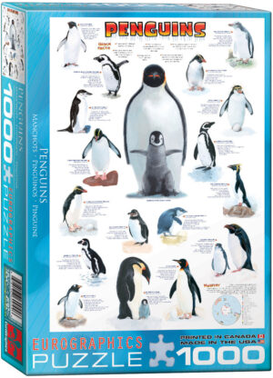 Пъзел Eurographics от 1000 части – Пингвини