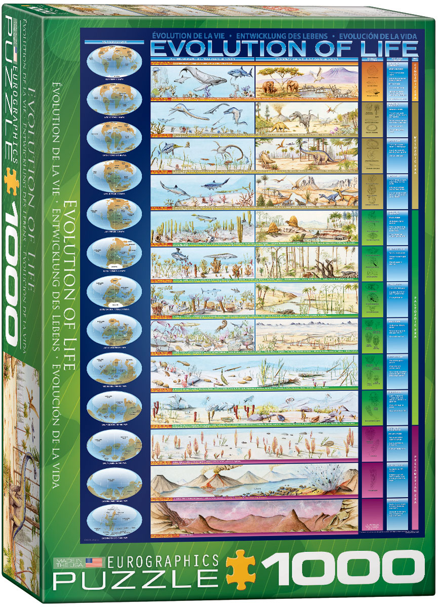 Пъзел Eurographics от 1000 части – Еволюцията на живота